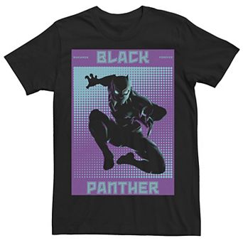 Men's Marvel Black Panther Halftone Pop Art Poster Tee