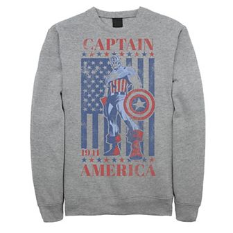 Men's Marvel Captain America Vintage Flag 1941 Fleece