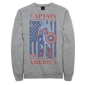 Men's Marvel Captain America Vintage Flag 1941 Fleece