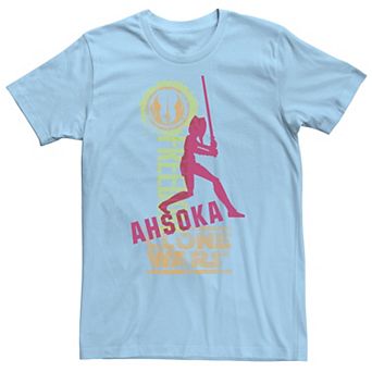 Men's Star Wars Clone Wars Ahsoka Silhouette Poster Tee