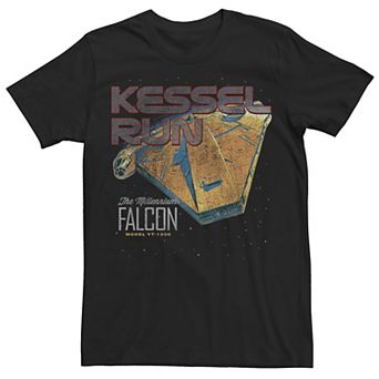 Men's Star Wars Millennium Falcon Kessel Run Poster Tee