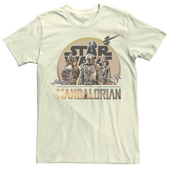 Men's Star Wars The Mandalorian Character Collage Tee