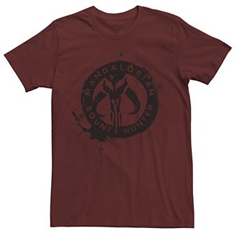 Men's Star Wars The Mandalorian Splatter Emblem Tee