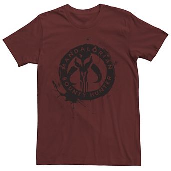 Men's Star Wars The Mandalorian Splatter Emblem Tee