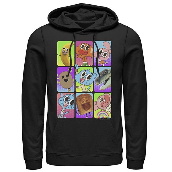 Men s Cartoon Network Amazing World of Gumball Cast Pictures Hoodie