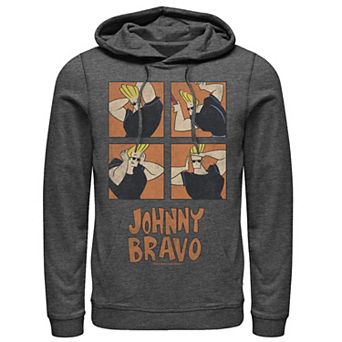 Men's Cartoon Network Johnny Bravo Box Up Hairdo Graphic Hoodie