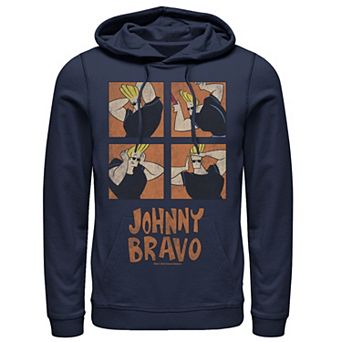 Men's Cartoon Network Johnny Bravo Box Up Hairdo Graphic Hoodie