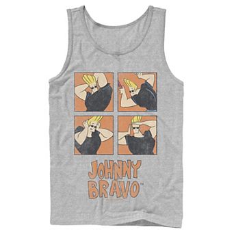 Men's Cartoon Network Johnny Bravo Box Up Hairdo Tank Top