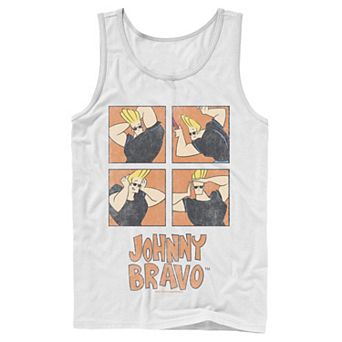 Men's Cartoon Network Johnny Bravo Box Up Hairdo Tank Top