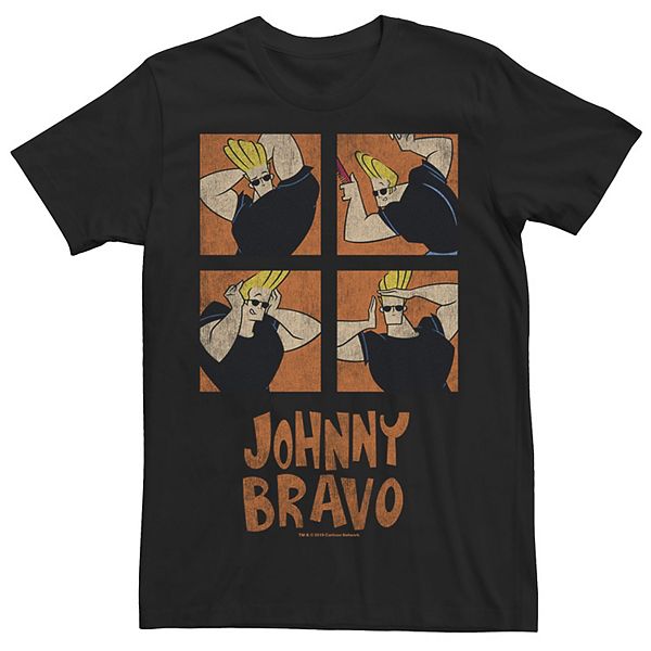 Men's Cartoon Network Johnny Bravo Box Up Hairdo Tee