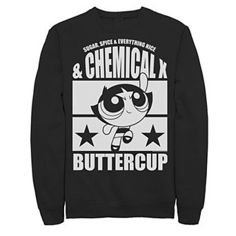Men's Cartoon Network Powerpuff Girls Buttercup Chemical X Sweatshirt