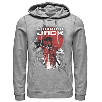 Men's Cartoon Network Samurai Jack Wounded Warrior Fights Again Hoodie