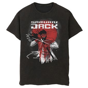 Men's Cartoon Network Samurai Jack Wounded Warrior Fights Again Tee