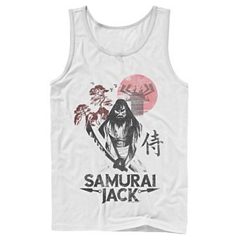 Men's Cartoon Network Samurai Jack Epic Warrior Kanji Art Rock Tank Top