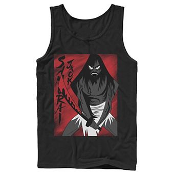 Men's Cartoon Network Samurai Jack Seeing Red Vengeance Is Near Tank Top