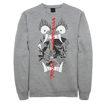Men's Cartoon Network Samurai Jack Aku Illustrated Storytelling Sweatshirt