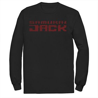 Men's Cartoon Network Samurai Jack Text Logo Long Sleeve Tee