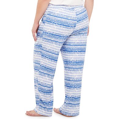 Plus Size Sonoma Goods For Life® Peached Jersey Pajama Pants