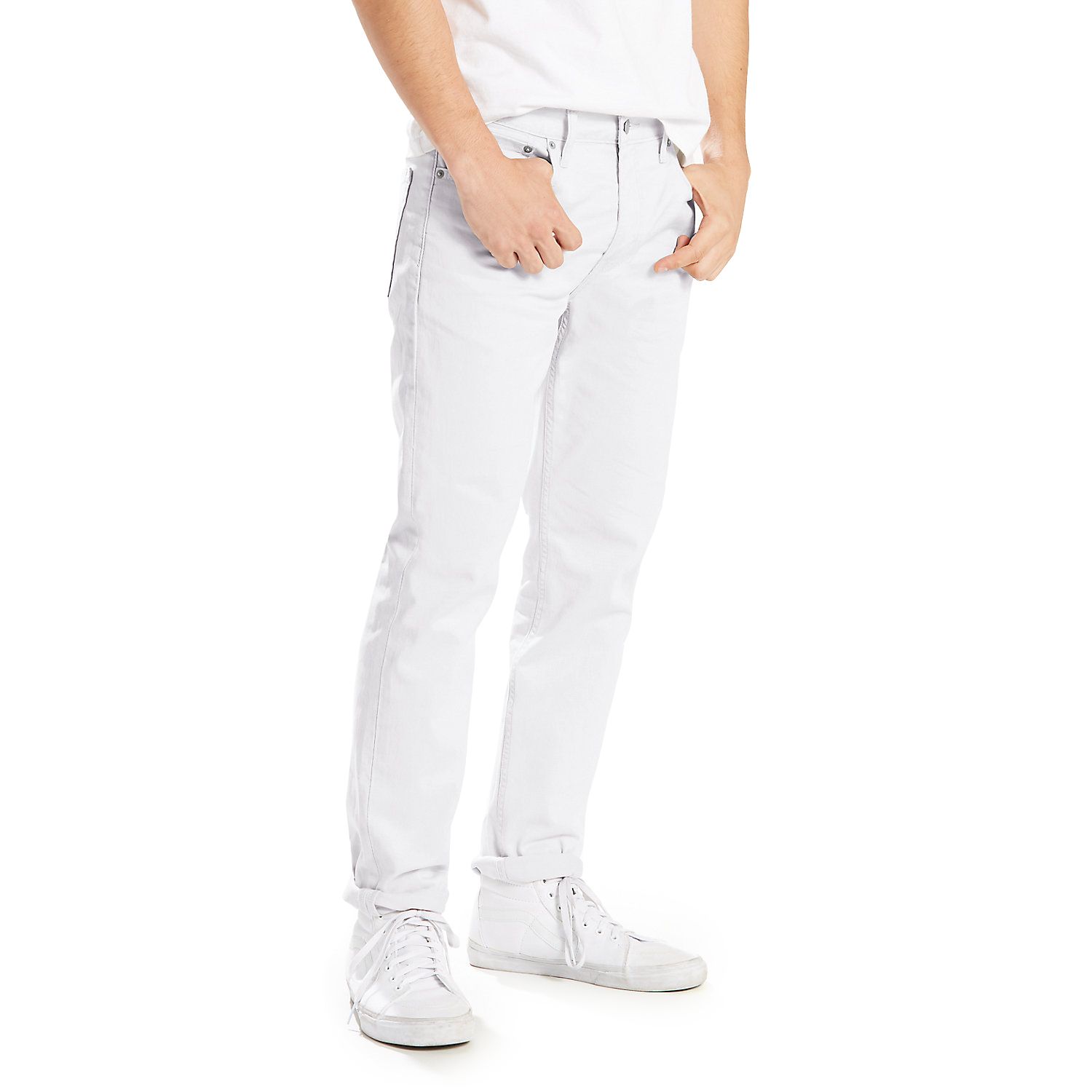 white jeans levis mens
