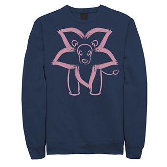 Men's Cartoon Network Steven Universe Flower Lion Outline Sweatshirt
