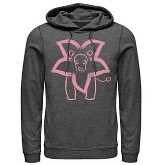 Men's Cartoon Network Steven Universe Flower Lion Outline Hoodie