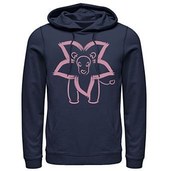 Men's Cartoon Network Steven Universe Flower Lion Outline Hoodie