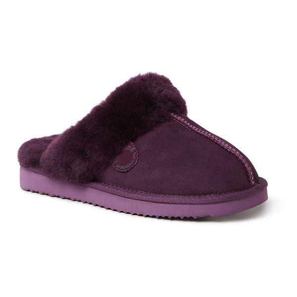 Fireside by Dearfoams Sydney Scuff Women's Slippers - Aubergine (8)