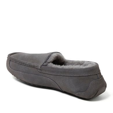 Fireside by Dearfoams Melbourne Genuine Shearling Men's Moccasin Slippers