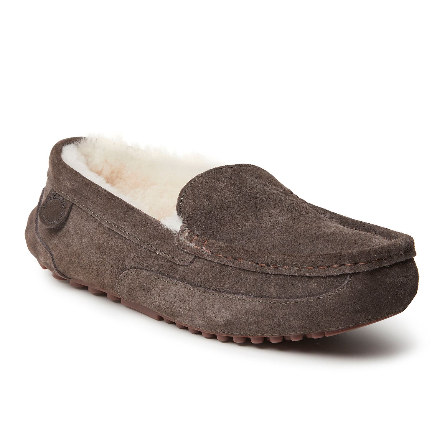 men's genuine shearling slippers