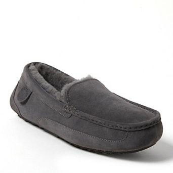 Fireside by Dearfoams Melbourne Genuine Shearling Men's Moccasin Slippers