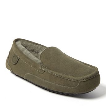 Fireside by Dearfoams Melbourne Genuine Shearling Men's Moccasin Slippers
