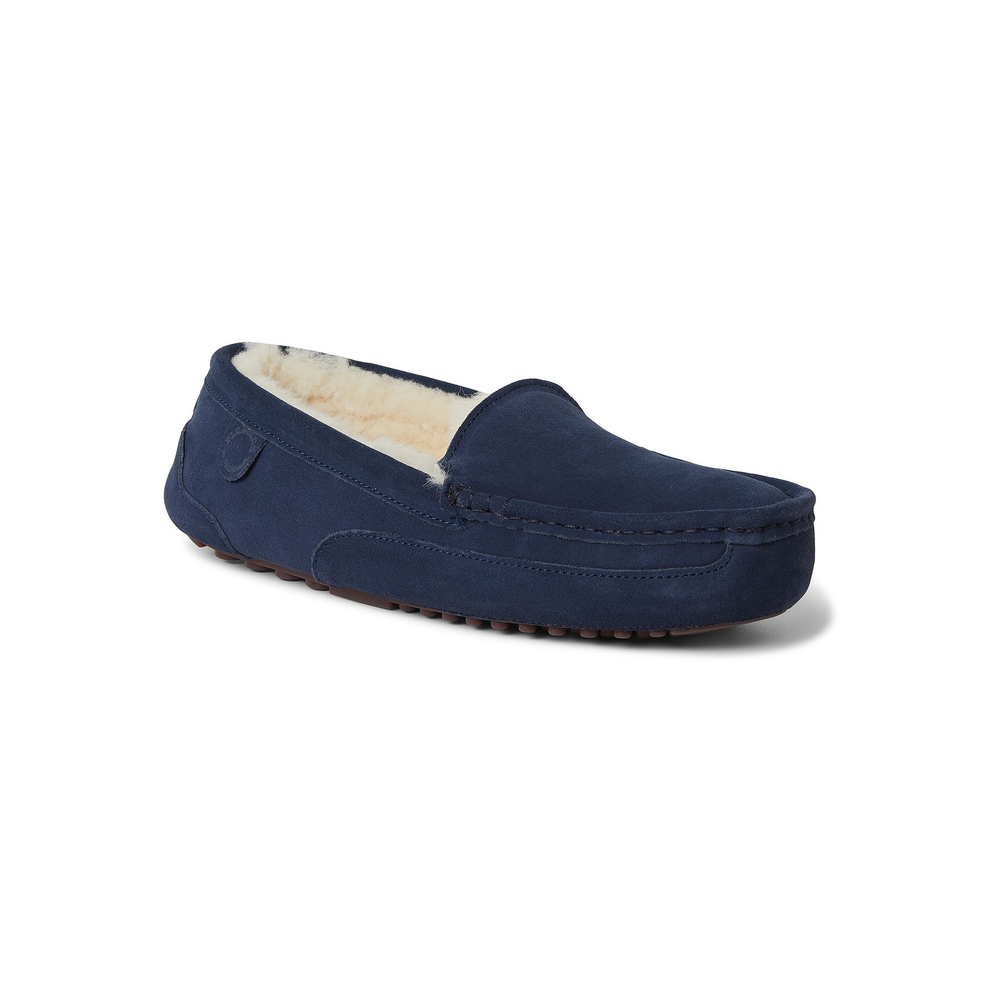 Fireside by Dearfoams Melbourne Genuine Shearling Mens Moccasin Slippers, 