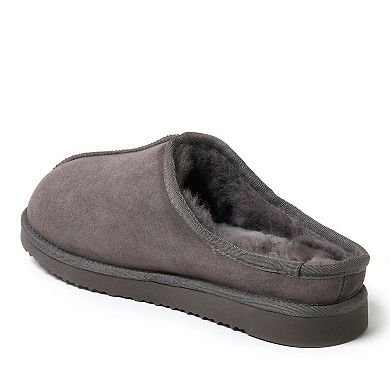 Men's Fireside by Dearfoams Grafton Genuine Shearling Clog Slippers