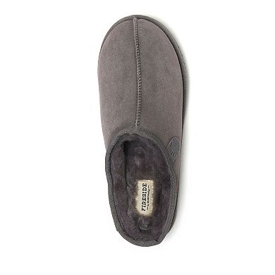 Men's Fireside by Dearfoams Grafton Genuine Shearling Clog Slippers