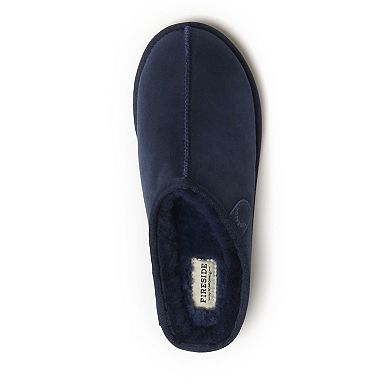 Men's Fireside by Dearfoams Grafton Genuine Shearling Clog Slippers