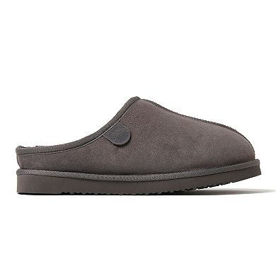 Men's Fireside by Dearfoams Grafton Genuine Shearling Clog Slippers