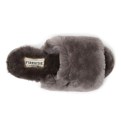 Fireside by Dearfoams Cairns Genuine Shearling Women's Slide Slippers ...