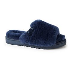 Womens Blue Dearfoams Slippers - Shoes