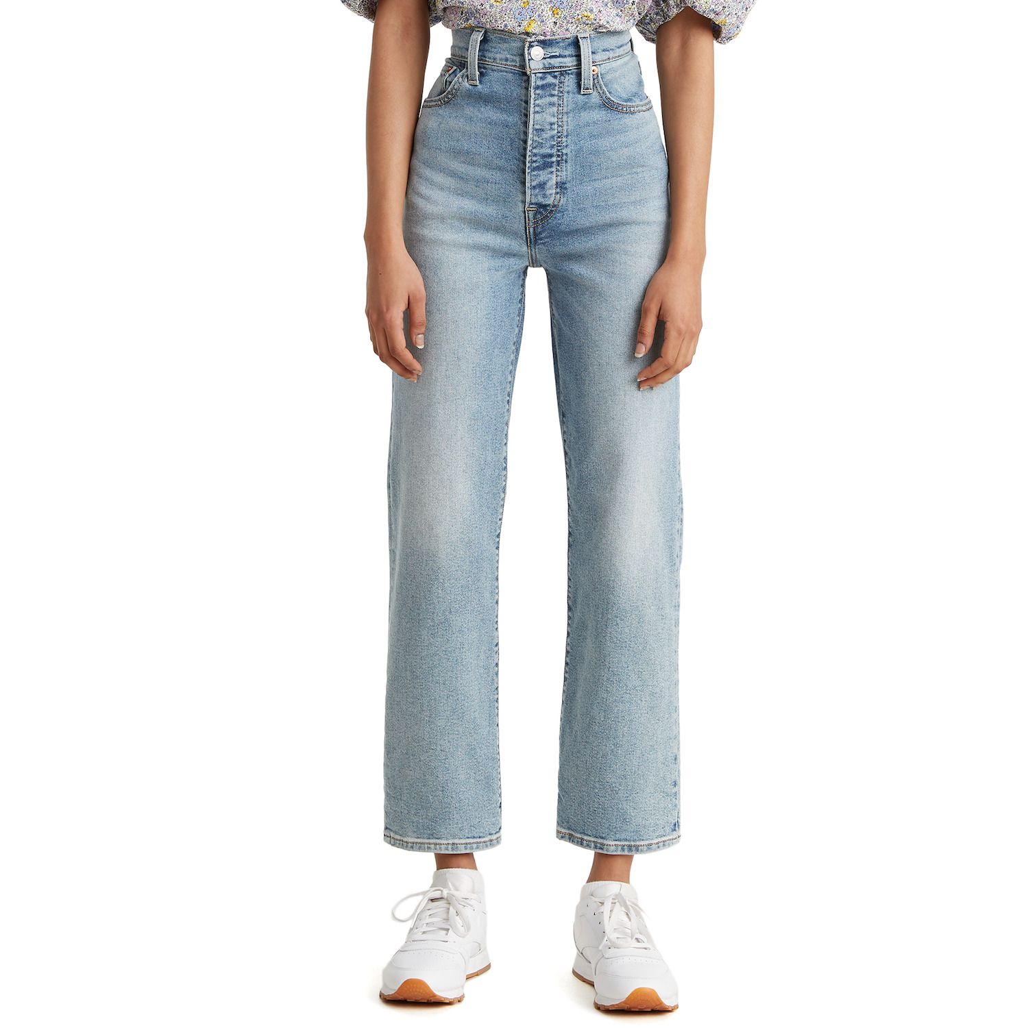 Ribcage Straight-Leg Ankle Jeans