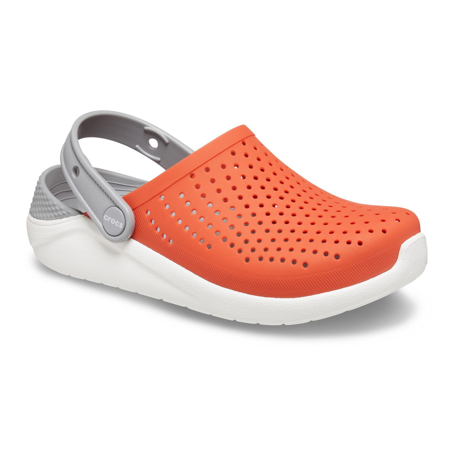 boys orange crocs