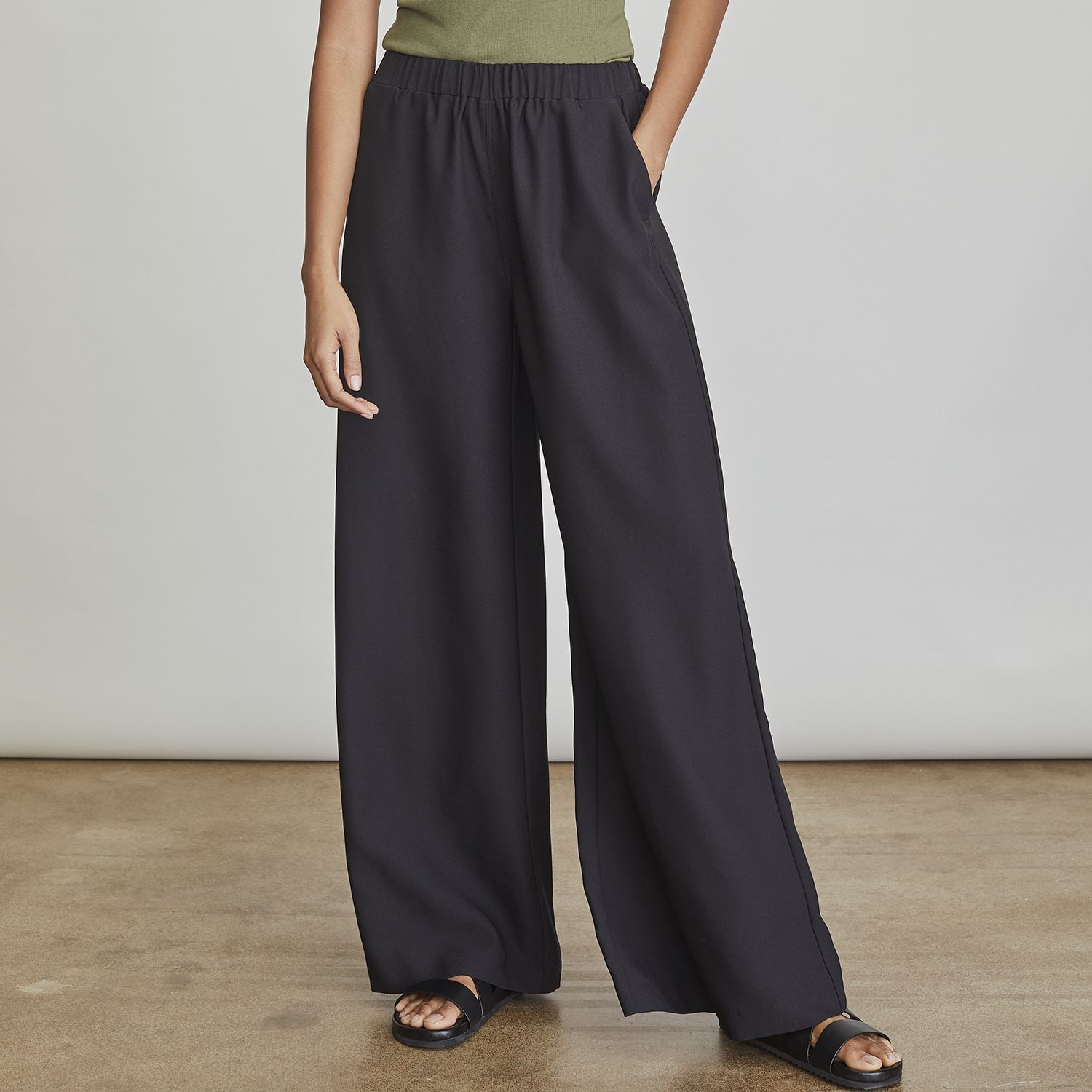 yours clothing wide leg trousers