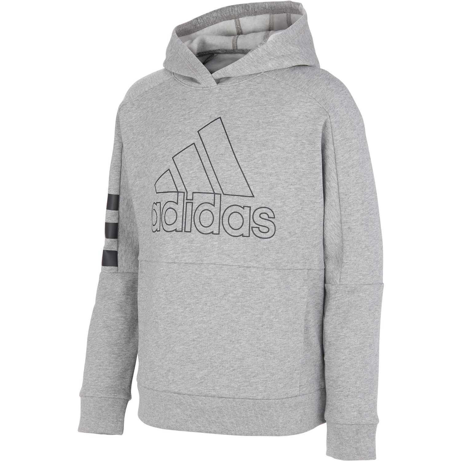 boys grey adidas hoodie