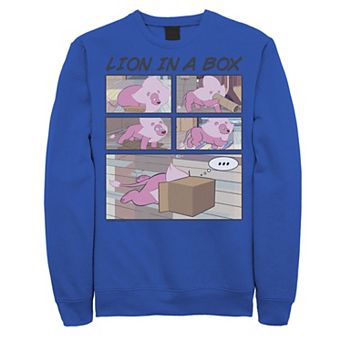 Men's Cartoon Network Stevens Universe Lion In A Box Comic Strip Fleece
