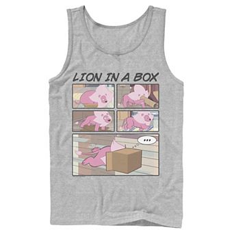 Men's Cartoon Network Stevens Universe Lion In A Box Comic Strip Tank Top