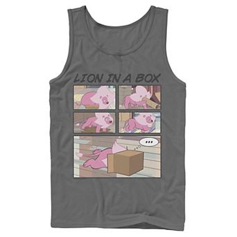 Men's Cartoon Network Stevens Universe Lion In A Box Comic Strip Tank Top