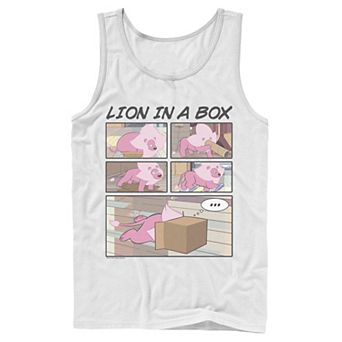 Men's Cartoon Network Stevens Universe Lion In A Box Comic Strip Tank Top