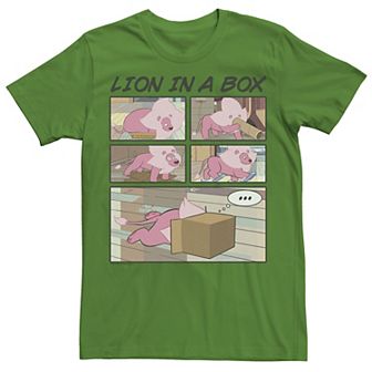 Men's Cartoon Network Steven Universe Lion In A Box Comic Strip Tee
