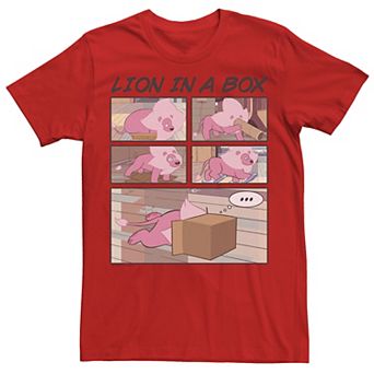 Men's Cartoon Network Steven Universe Lion In A Box Comic Strip Tee