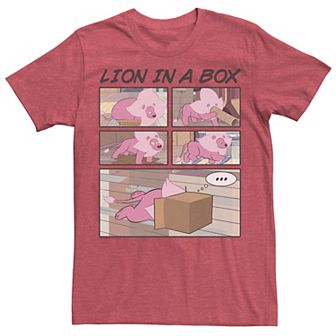 Men's Cartoon Network Steven Universe Lion In A Box Comic Strip Tee