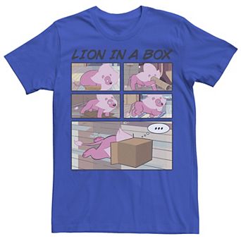 Men's Cartoon Network Steven Universe Lion In A Box Comic Strip Tee